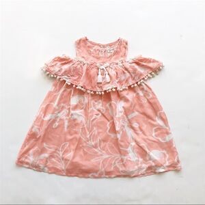 Jessica Simpson pink/peachy floral dress EUC 24m